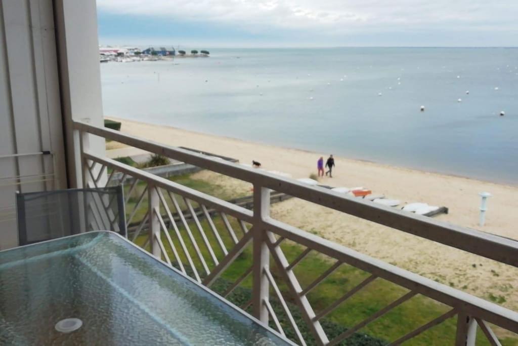 T2 1Ere Ligne Loggia Vue Mer 180 ° Parking Arcachon Exterior foto